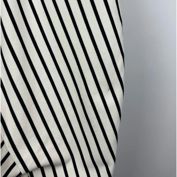 Bardot Black White Stripe Stretch Spaghetti Strap Sheath Dress - Picture 7 of 8